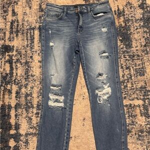 Flying Monkey Distressed Blue Jeans